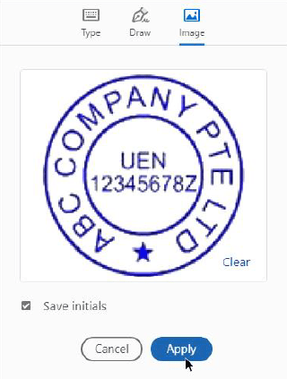 How to insert signature and company stamp with Adobe PDF Entrust